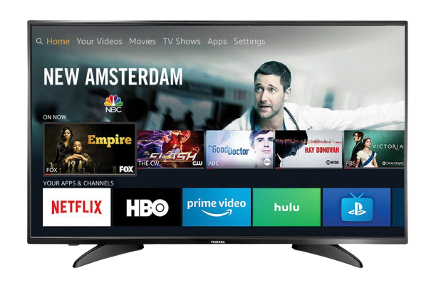 A television displaying the TV app